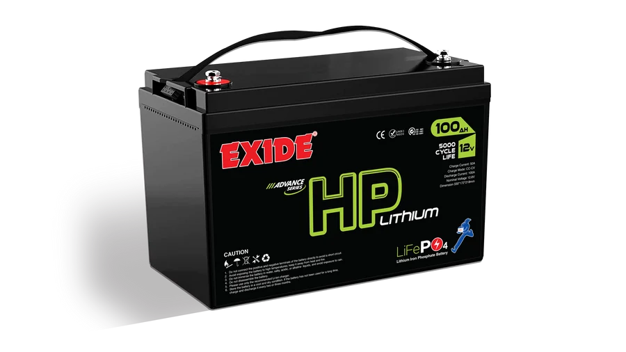 Exide HP Lithium LiFePO4 battery, 12V 100Ah